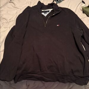 Tommy Hilfiger Men's Black Zip-Up Sweater